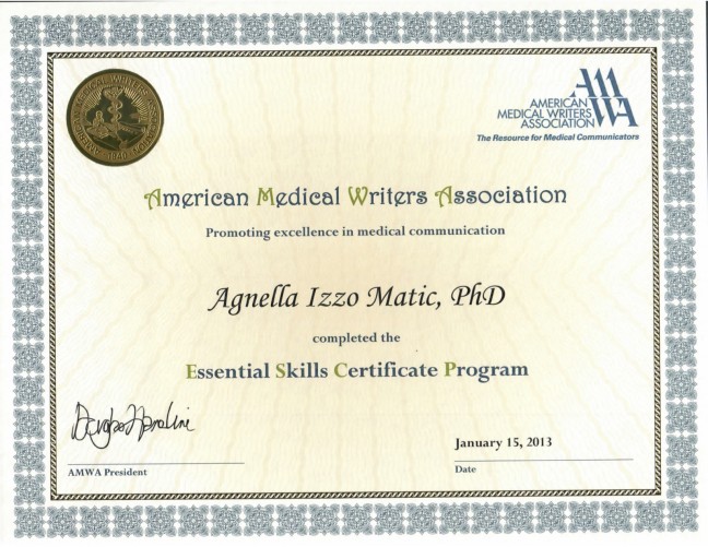 AMWA_Certificate • AIM Biomedical LLC