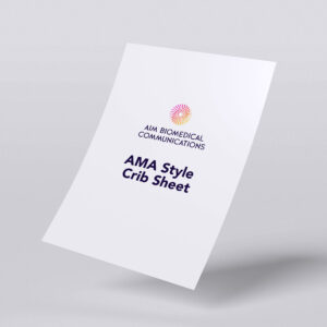 Aim Biomedical Template Download Ama Style Crib Sheet